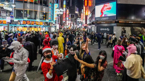 Halloween di Shibuya: